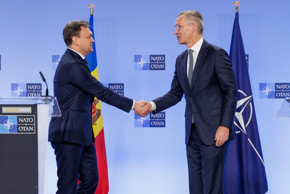 Dorin Recean s-a întâlnit cu Jens Stoltenberg: „Țara noastră va contribui în continuare la consolidarea securității și stabilității europene și internaționale”